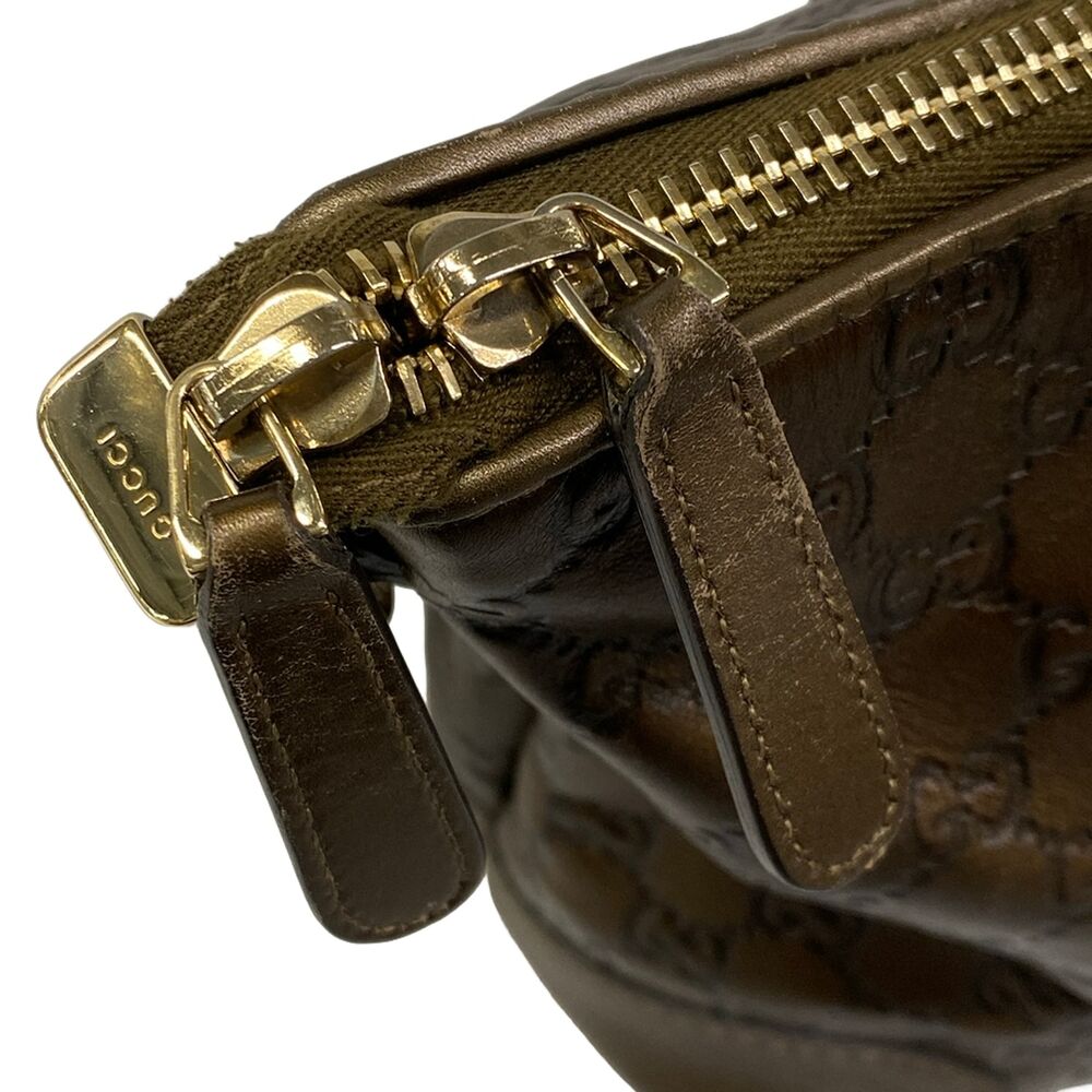 Gucci Heart Bit/Guccissima Handbag 269957 Dark Brown Bronze - Picture 12 of 15